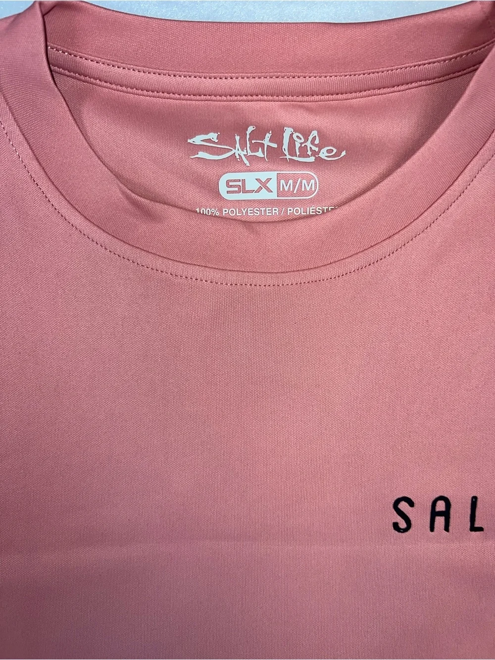 Salt Life Long Sleeve Performance Tee - Coral Pink